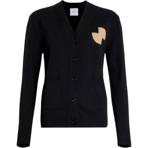 Black Wool/Cashmere Cardigan - Größe M - Patou - Modalova