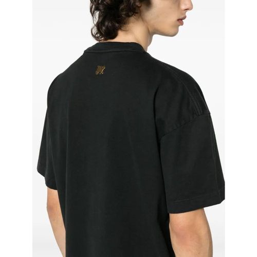 T-Shirt With Logo - Größe XL - schwarz - Palm Angels - Modalova