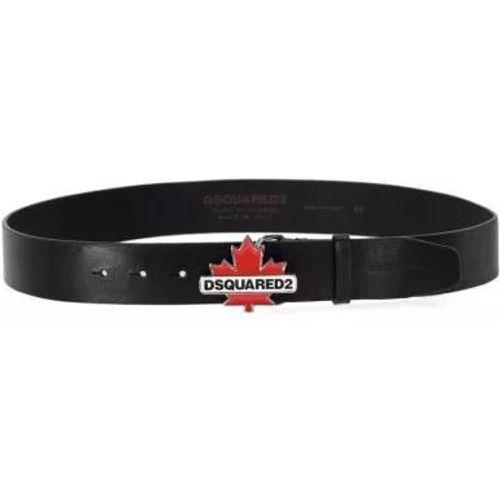 Gürtel - D2 Leaf Black Belt - Gr. 90 - in - für Damen - Dsquared2 - Modalova