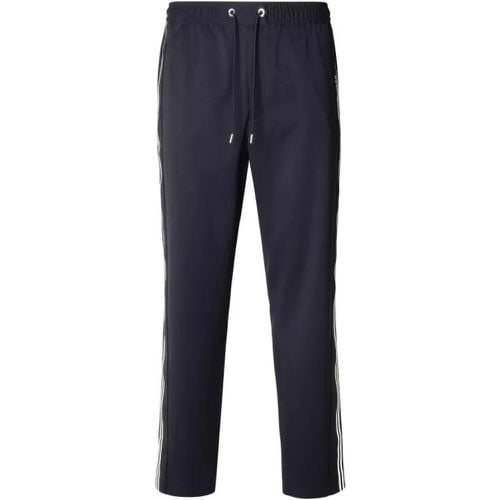 Navy Virgin Wool Blend Sporty Pants - Größe 46 - blue - Moncler - Modalova