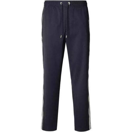 Navy Virgin Wool Blend Sporty Pants - Größe 48 - Moncler - Modalova