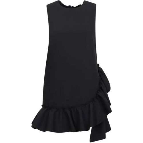 Ruffled Black Minidress - Größe 38 - black - MSGM - Modalova