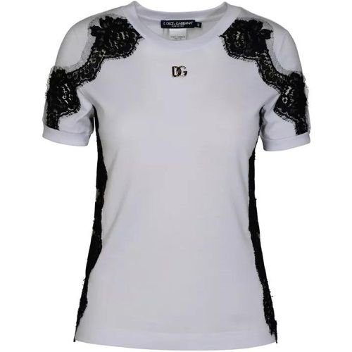 White Cotton T-Shirt - Größe 40 - white - Dolce&Gabbana - Modalova