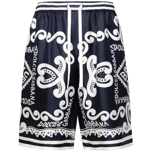 Bermuda Print Shorts - Größe 48 - black - Dolce&Gabbana - Modalova