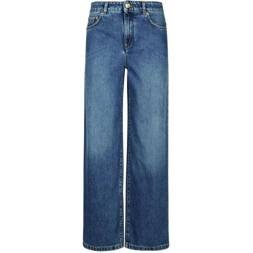 Blue Cotton Jeans - Größe 42 - Moschino - Modalova