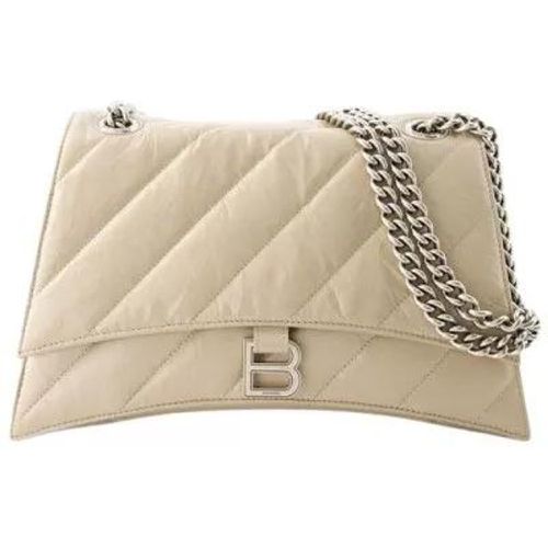 Shopper - Crush Chain Hobo Bag - Leather - Taupe - Gr. unisize - in - für Damen - Balenciaga - Modalova