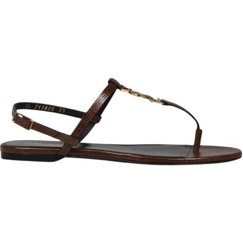 Sandalen - Lizard-Print Leather Cassandra Sandal - Gr. 36 (EU) - in - für Damen - Saint Laurent - Modalova