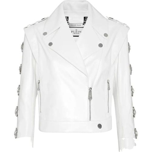 Leder Biker-Jacke - Größe L - Philipp Plein - Modalova