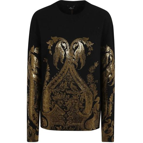 Lightweight Black/Gold Sweater - Größe 40 - ETRO - Modalova