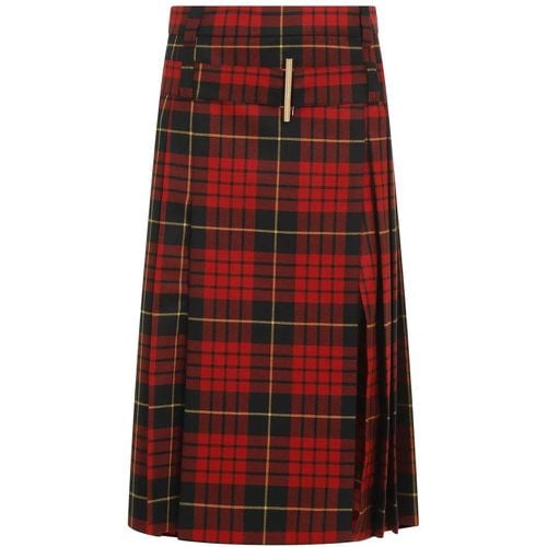 Tartan Wool Skirt - Größe 38 - alexander mcqueen - Modalova