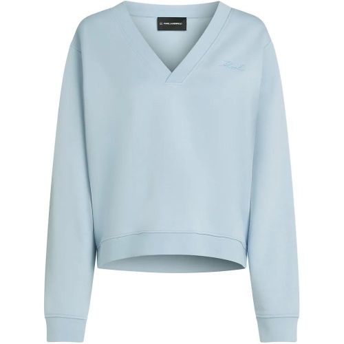 SWEATSHIRT MIT V-AUSSCHNITT - Größe L - Karl Lagerfeld - Modalova