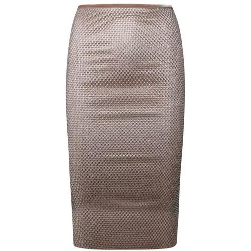 Senior Silver Viscose Skirt - Größe M - SPORTMAX - Modalova