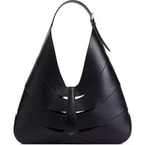 Shopper - Delta Black Leather Hobo Bag - Gr. unisize - in - für Damen - alaia - Modalova