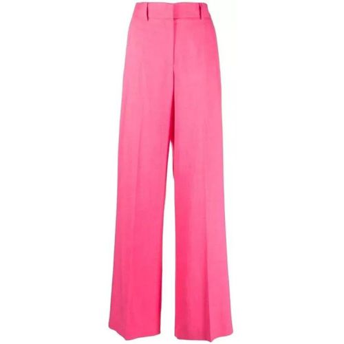 High-Waist Wide-Leg Trousers - Größe 42 - pink - MSGM - Modalova