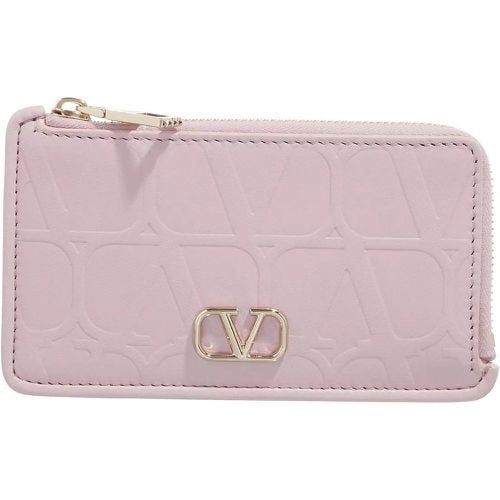 Portemonnaie - V Logo Card Holder - Gr. unisize - in Gold - für Damen - Valentino Garavani - Modalova