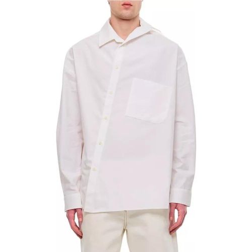 Cuadro Cotton Shirt - Größe 46 - white - Jacquemus - Modalova