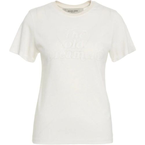 T-shirt with logo embroidery - Größe L - Golden Goose - Modalova