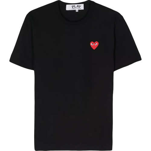 T-Shirt mit Herz-Patch - Größe S - Comme des Garcons Play - Modalova