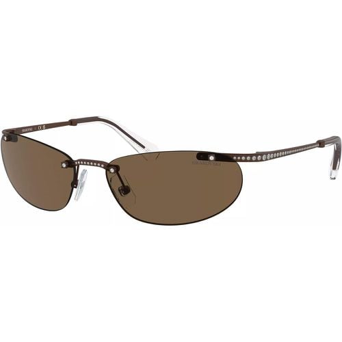 Sonnenbrille - 0SK7019 59 400273 - Gr. unisize - in Braun - für Damen - Swarovski - Modalova