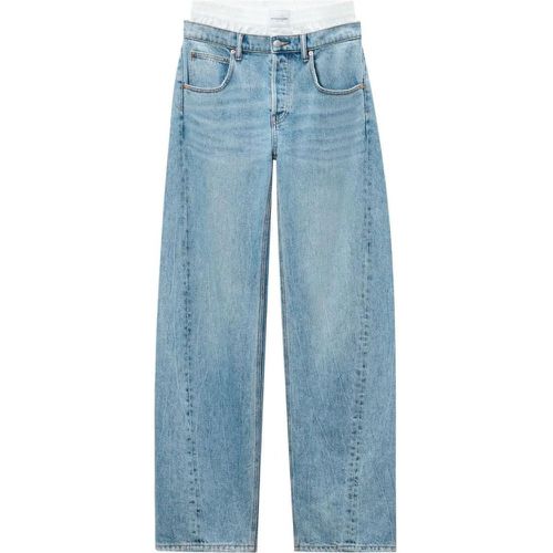 Layered Wide-Leg Jeans - Größe 28 - alexander wang - Modalova