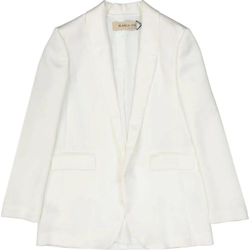 Satin Effect Jacket - Größe 40 - Blanca Vita - Modalova