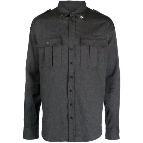 Long-Sleeve Virgin Wool Shirt - Größe 52 - Dsquared2 - Modalova