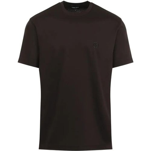 Cotton T-Shirt - Größe 48 - braun - Giorgio Armani - Modalova