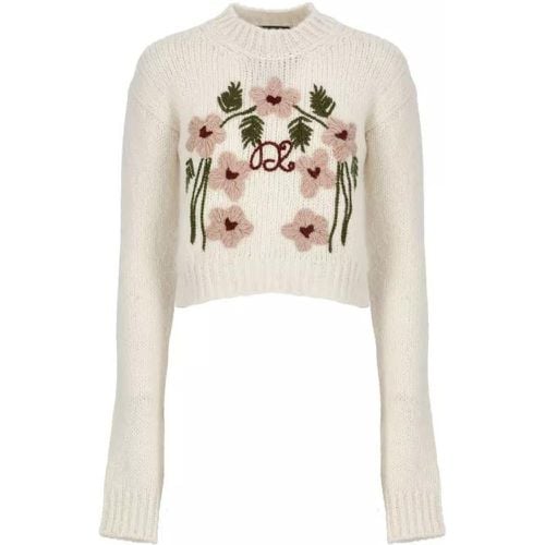 Alpaca Sweater With Embroidery - Größe S - Dsquared2 - Modalova