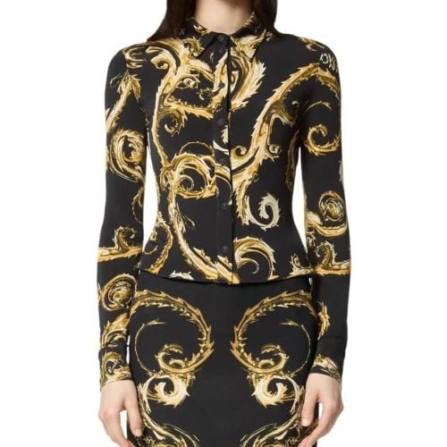 Versace Couture Dames Blouse Zwart 77HAL213-JS358/ - Größe 40 - Versace Jeans Couture - Modalova