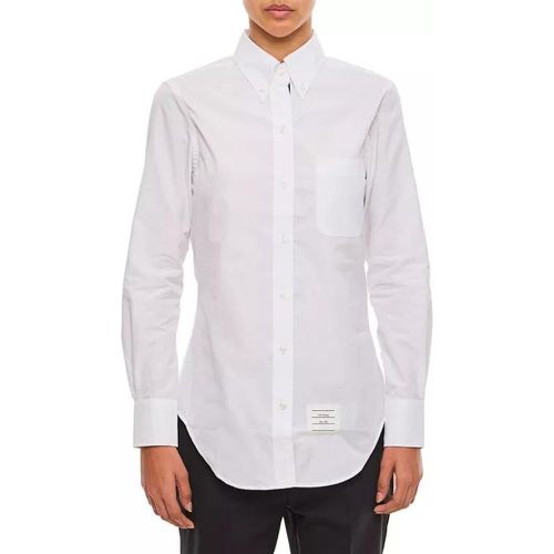 Classic Point Collar Poplin Shirt - Größe 38 - white - Thom Browne - Modalova