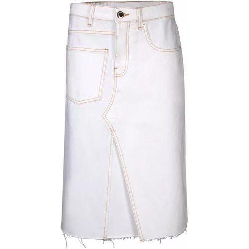 Cotton Skirt - Größe 2 - white - TORY BURCH - Modalova