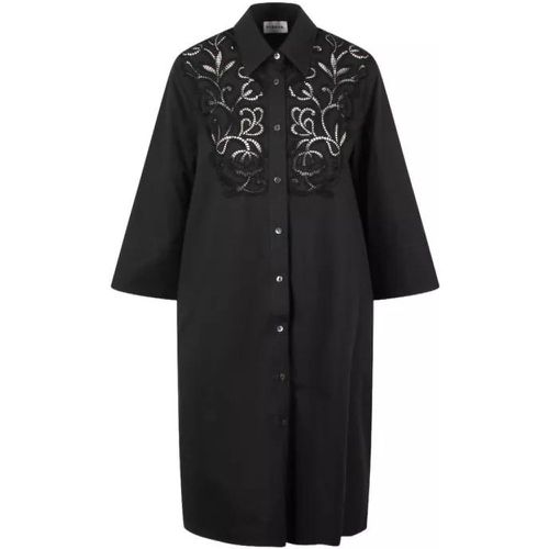 Canyox Lace Embroidery Shirt Dress - Größe L - black - P.A.R.O.S.H. - Modalova