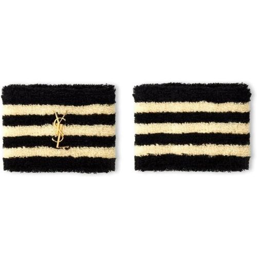 Halskette - Cassandre Ysl Logo Cuffs - Gr. unisize - in Schwarz - für Damen - Saint Laurent - Modalova