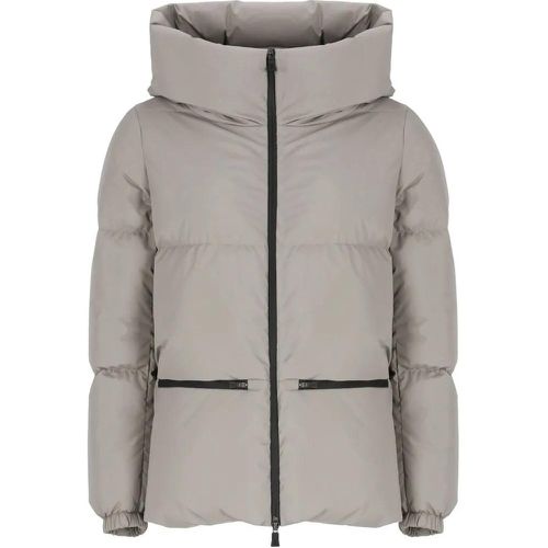 Padded And Quilted Down Jacket - Größe 42 - grau - Herno - Modalova