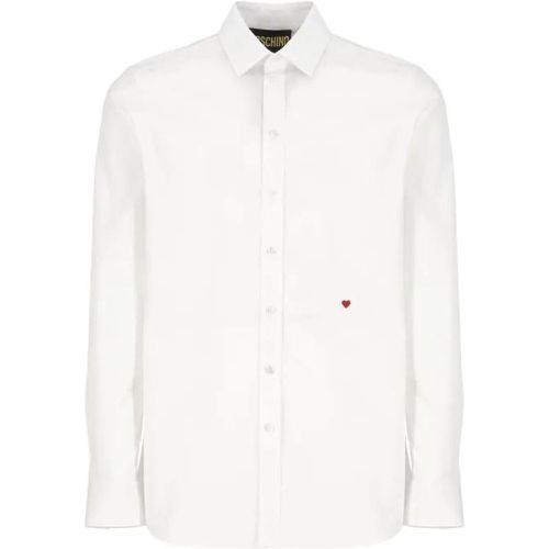 White Cotton Shirt - Größe 40 - weiß - Moschino - Modalova