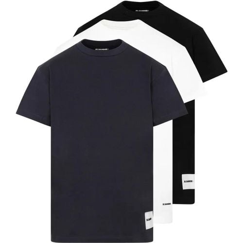 Pack Multicolor Organic Cotton T-Shirt - Größe S - Jil Sander - Modalova