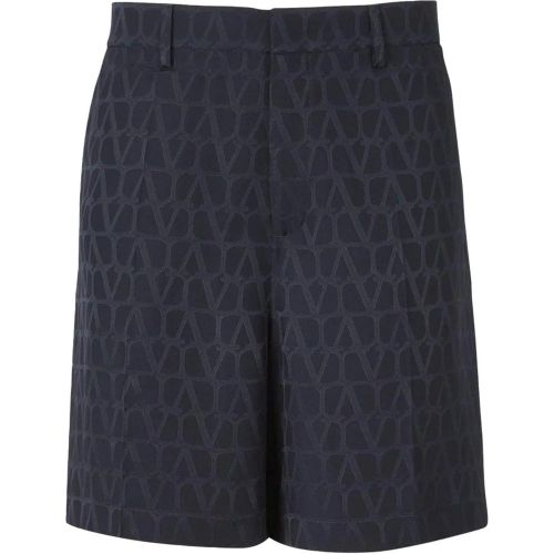 Jacquard Logo Bermuda Shorts - Größe 46 - Valentino - Modalova