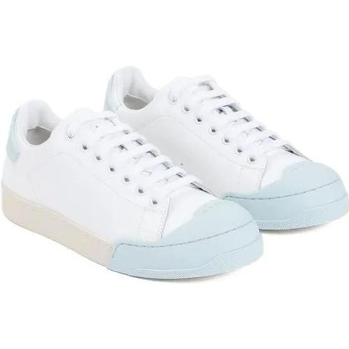 Low-Top Sneaker - Dada Bumper White Light Blue Leather Sneakers - Gr. 37 (EU) - in - für Damen - Marni - Modalova