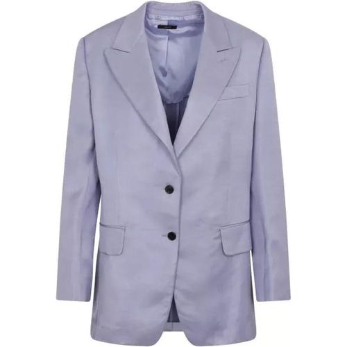 Purple Soft Fluid Twill Boyfriend Jacket - Größe 42 - purple - Tom Ford - Modalova