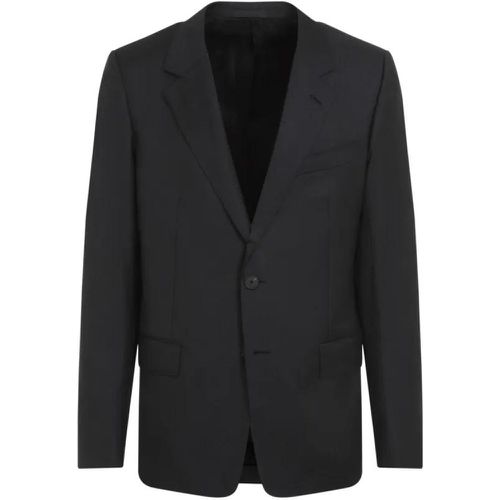 Single Breasted Tailored Grey Virgin Wool Jacket - Größe 50 - Lanvin - Modalova