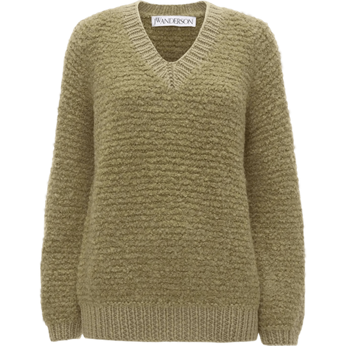 Bouclé-Sweatshirt mit V-Ausschnitt - Größe S - J.W.Anderson - Modalova