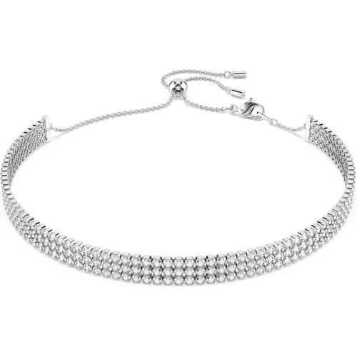 Halskette - Matrix Silberfarben Choker 5685755 - Gr. unisize - in Silber - für Damen - Swarovski - Modalova