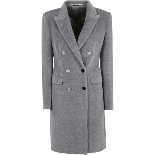 Refined Grey Alpaca Coat - Größe 42 - Tagliatore - Modalova