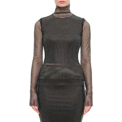 Valdai Long Sleeve Crystal Top - Größe M - SPORTMAX - Modalova