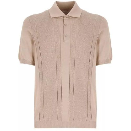 Cotton Polo Shirt - Größe 48 - brown - BRUNELLO CUCINELLI - Modalova