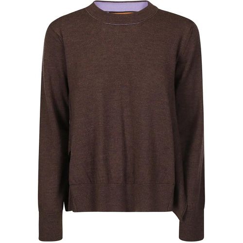 Asymmetric Crew Neck Sweater - Größe M - Colville - Modalova