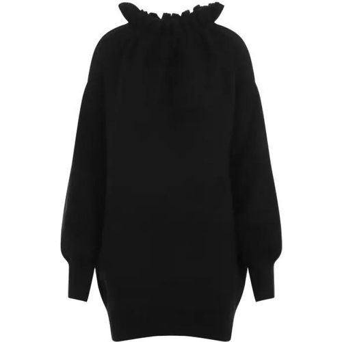 Oversized Gathered Pleated Neck Jumper - Größe XS - black - Simone Rocha - Modalova