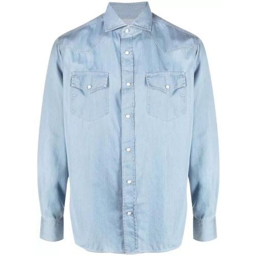 Button-Up Denim Shirt - Größe XL - blue - BRUNELLO CUCINELLI - Modalova