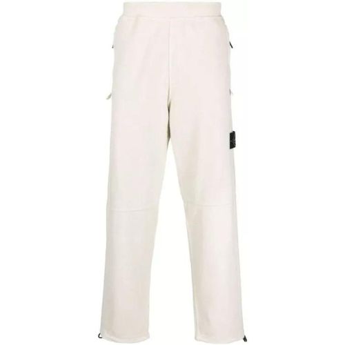 Cotton-Blend Beige Track Pants - Größe L - Stone Island - Modalova