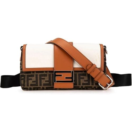 Shopper - Zucca Canvas and Leather Convertible Baguette - Gr. unisize - in - für Damen - Fendi - Modalova